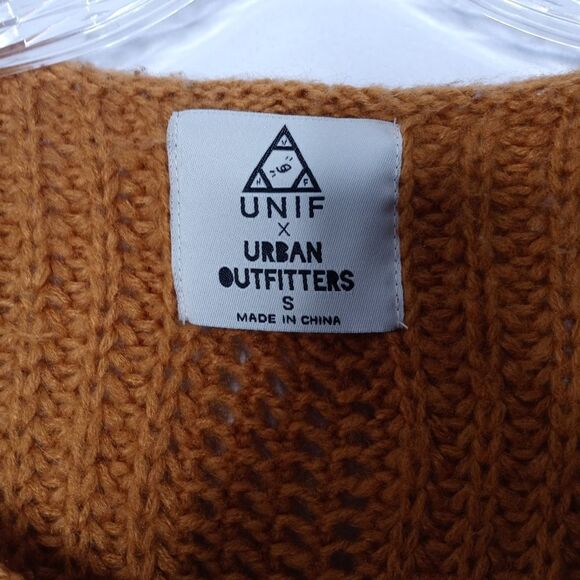Unif × Urban Outfitters burnt orange sweater size small - Picture 3 of 5